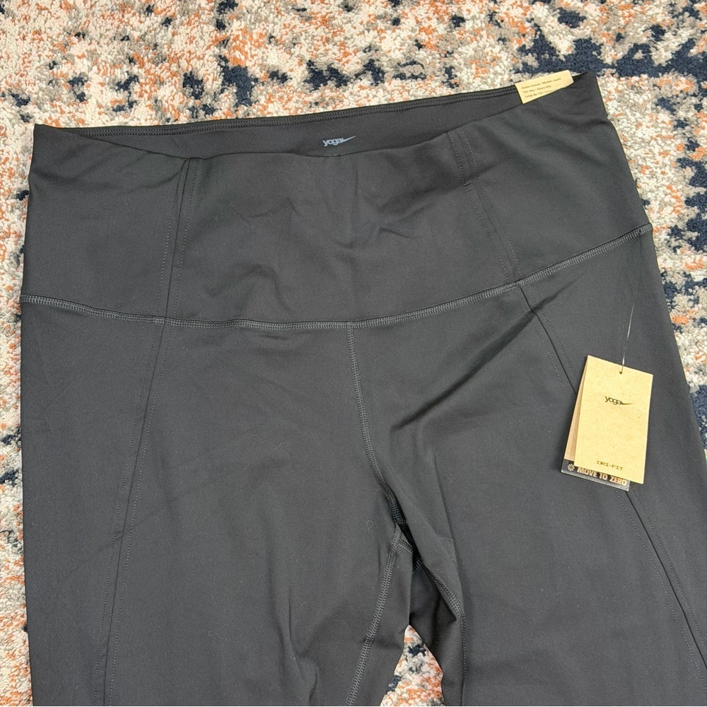 NWT Nike Plus Size 2X ‘Yoga Training Dri-Fit High-Waisted 7/8 Cutout Leggings’ - Picture 4 of 13